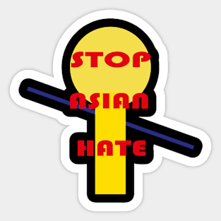 stop asian hate Sticker